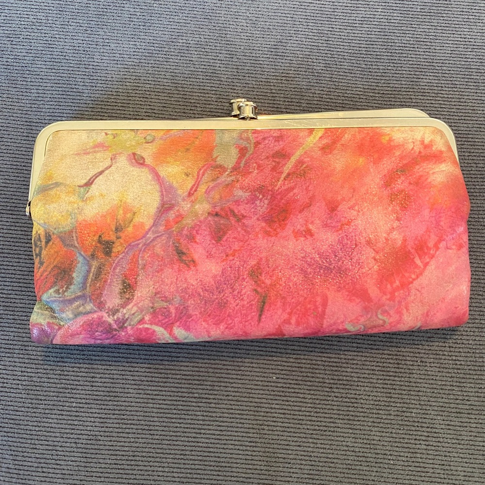 EUC HOBO original double frame wallet pouch